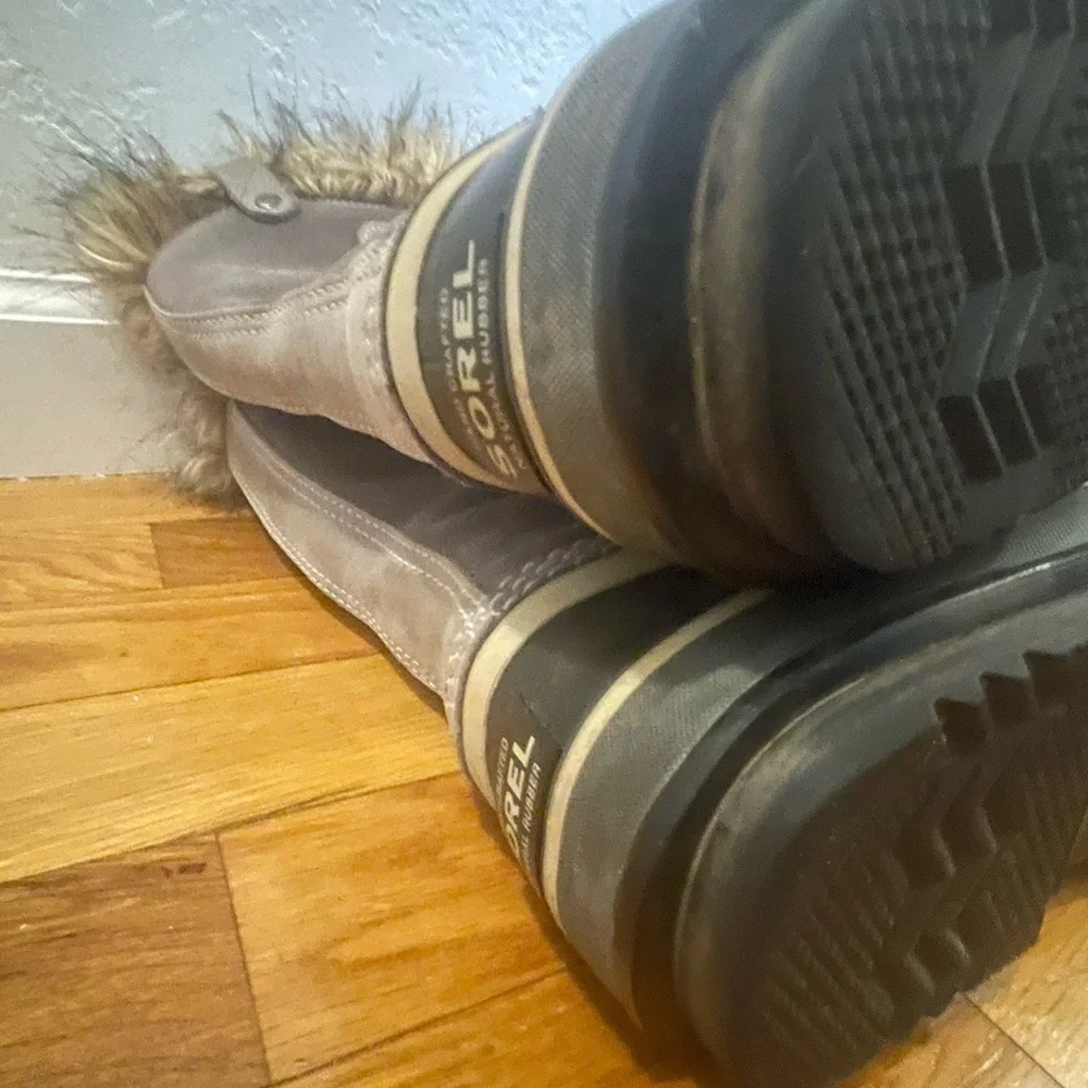 Sorel Joan of Arctic‎ Snow Boots Winter Grey sz 7 Woman